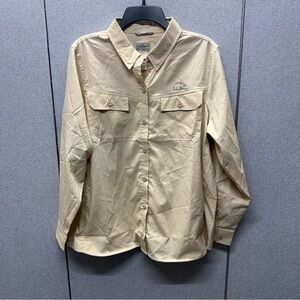 L.L. Bean light tan long sleeve